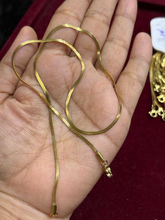 Premium Gold-Tone Snake Chain Necklace for Men ✨